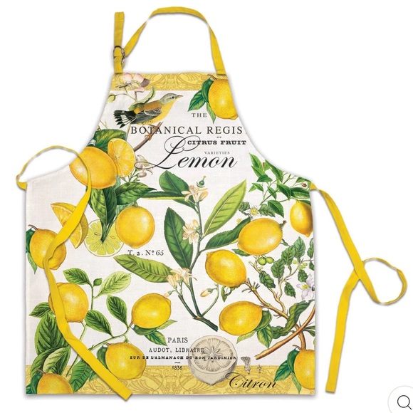 MICHEL DESIGN WORKS LEMON BASIL APRON New worh tags - Picture 1 of 1